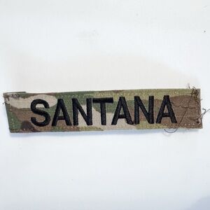 US Army OCP Multicam Sew-On Name Tape Patch Tab “SANTANA” GREAT CONDITION